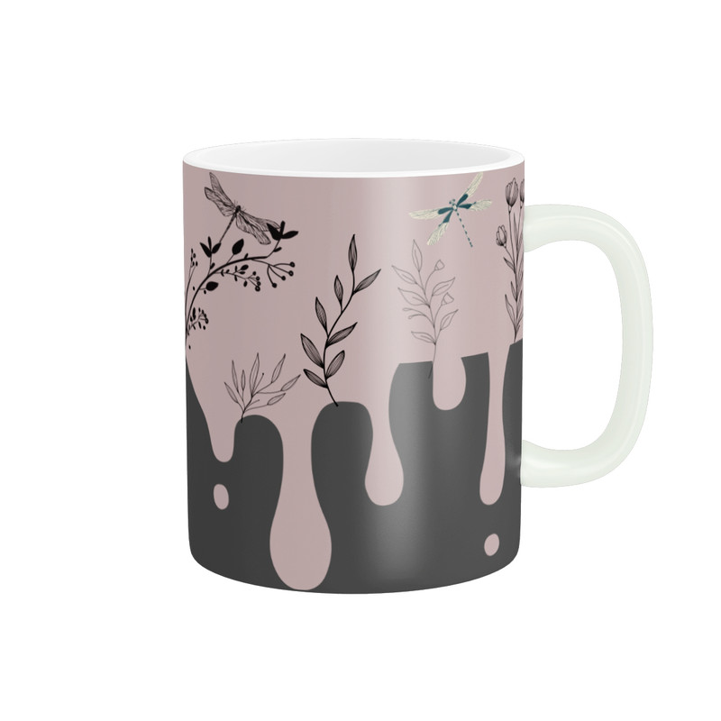 ماگ طرح گل بهاری کد N03