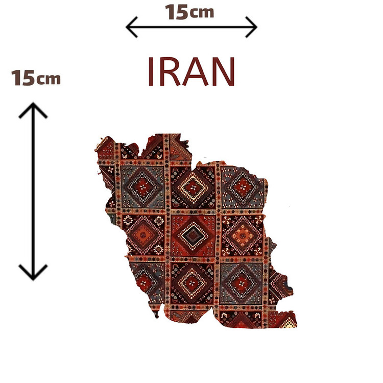 استیکر پارچه و لباس پاد آفرین مدل نقشه ایران کد S7060