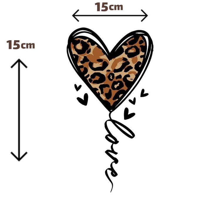 استیکر پارچه و لباس پاد آفرین مدل قلب کد S569