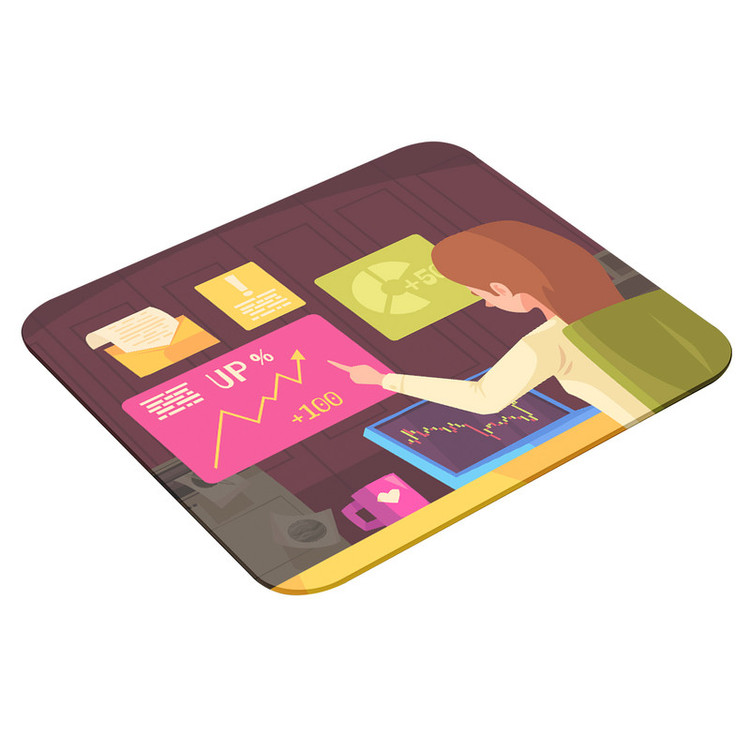 ماوس پد پاد آفرین مدل بیت کوین کریپتو فارکس تریدر ارزدیجیتال کد P355 سایز 19*24 سانتی متر