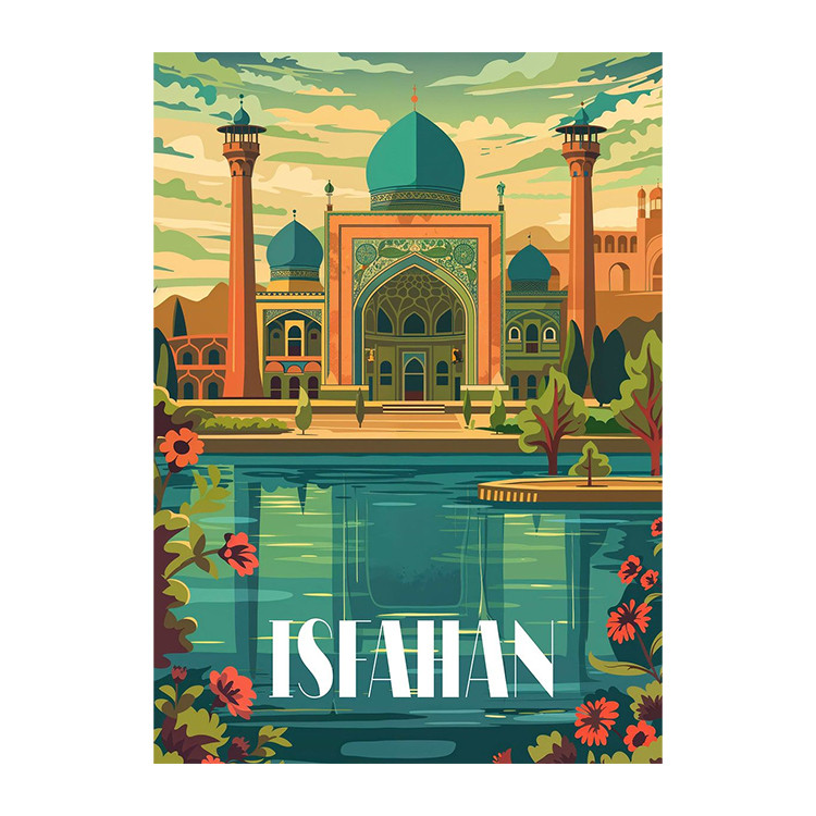 استیکر پارچه و لباس پاد آفرین مدل اصفهان ایران کد S7508