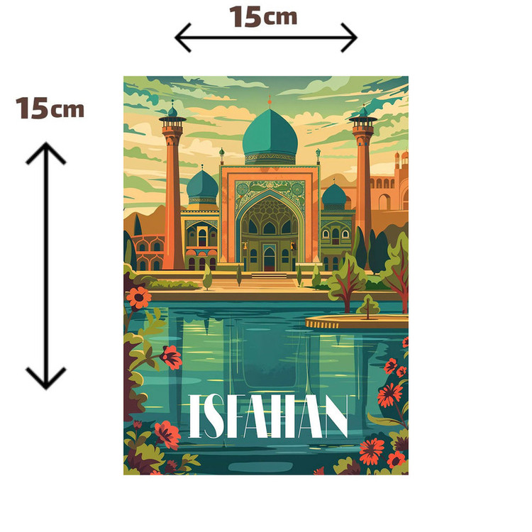 استیکر پارچه و لباس پاد آفرین مدل اصفهان ایران کد S7508