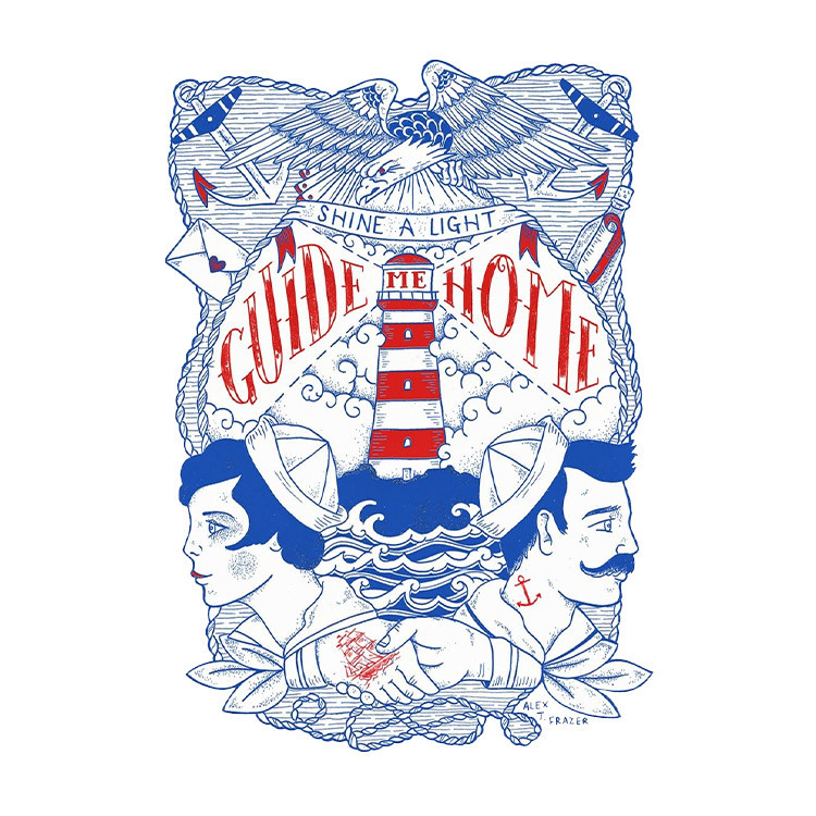 استیکر پارچه و لباس پاد آفرین مدل فانوس دریایی کد S8039