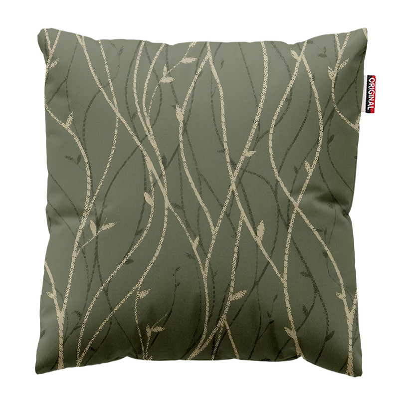 کوسن پاد آفرین مدل مینیمال طرح گل و برگ کد PK303585 سایز 30*30 سانتی متر