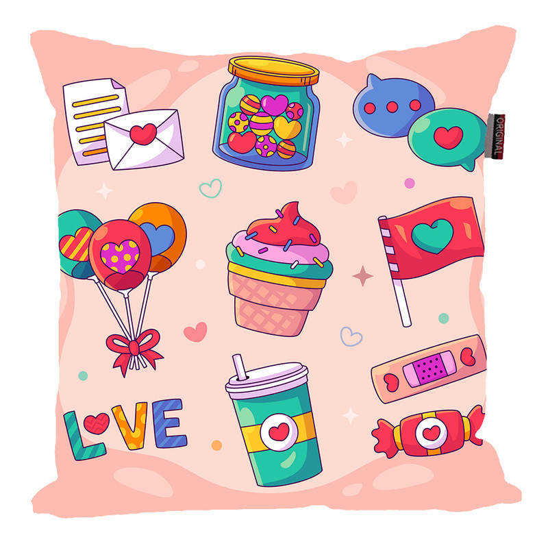 کوسن پاد آفرین مدل عشق طرح LOVE کد PK40878
