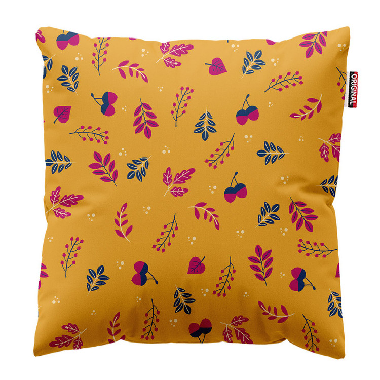 کوسن پاد آفرین مدل پاییز طرح برگ کد PK302046 سایز 30*30 سانتی متر
