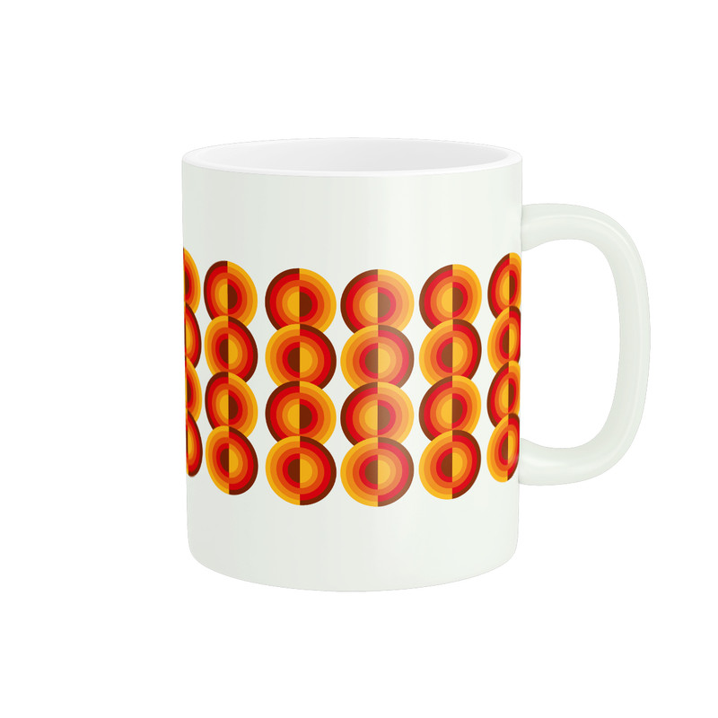 ماگ طرح Circle Pattern کد 095