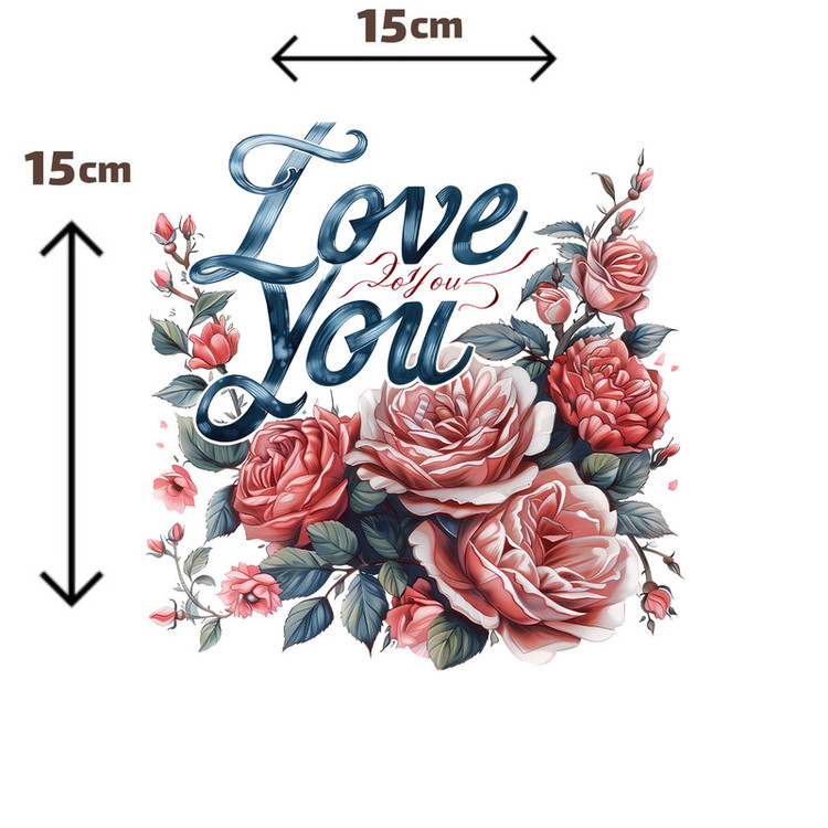 استیکر پارچه و لباس پاد آفرین مدل گل کد S119