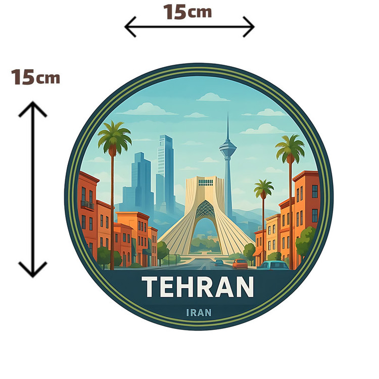 استیکر پارچه و لباس پاد آفرین مدل تهران S7047