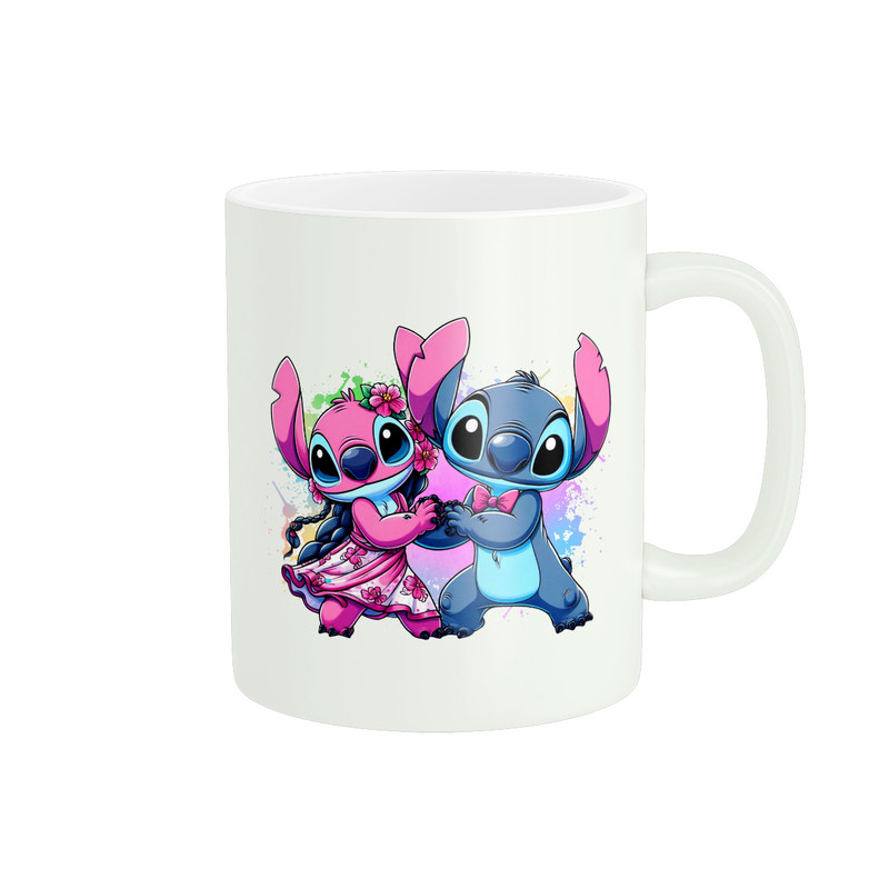 ماگ پادآفرین مدل کارتون استیچ و لیلو Stitch کد PM3926