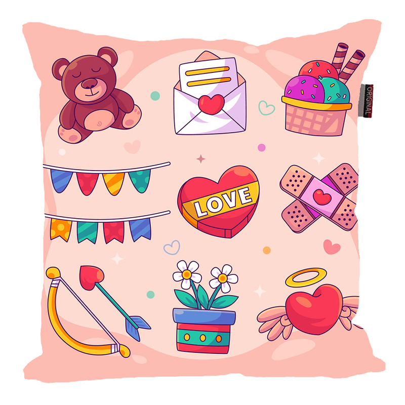 کوسن پاد آفرین مدل عشق طرح LOVE کد PK40874