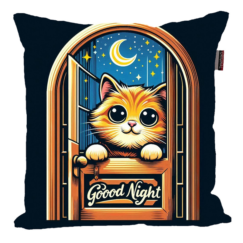کوسن پاد آفرین مدل عروسکی طرح شب بخیر Good Night کد PK30596