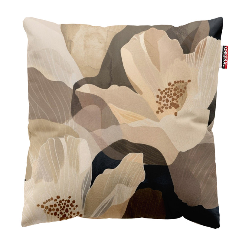 کوسن پاد آفرین مدل مینیمال طرح گل و برگ کد PK302951 سایز 30*30 سانتی متر