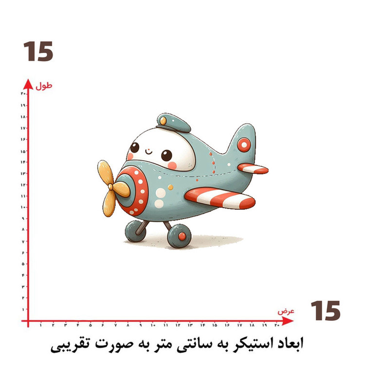 استیکر پارچه و لباس پاد آفرین طرح کارتونی کد 3442