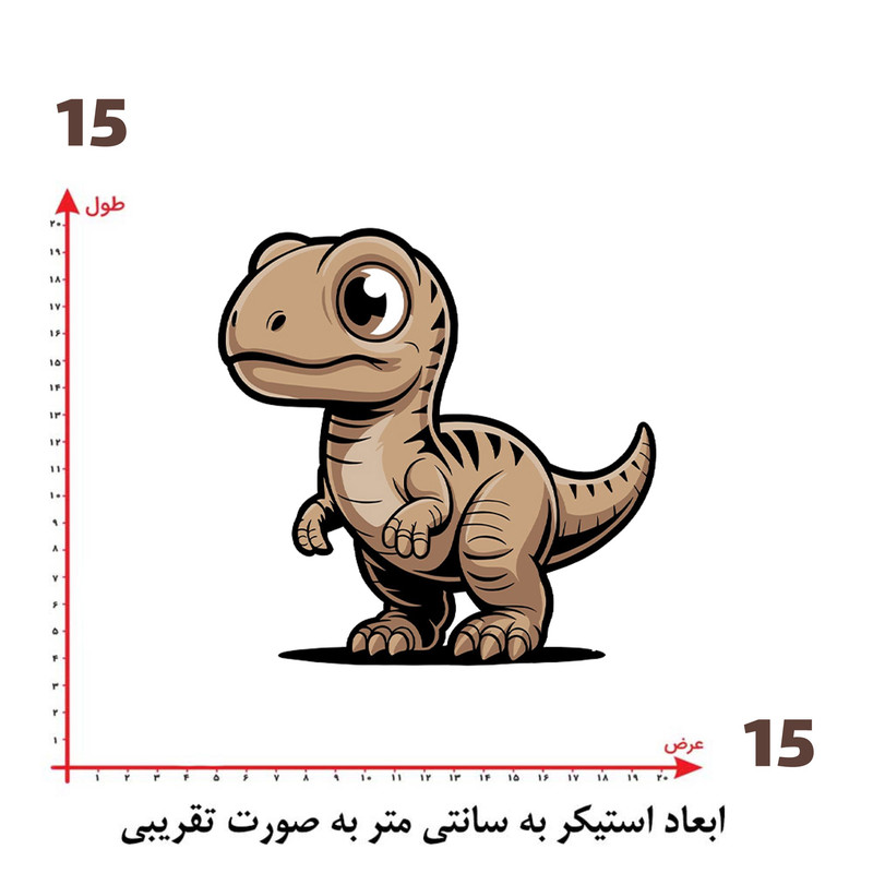 استیکر پارچه و لباس پاد آفرین طرح کارتونی کد 5204