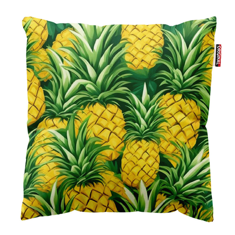 کوسن پاد آفرین طرح آناناس کد 3914 سایز 30*30 سانتی متر
