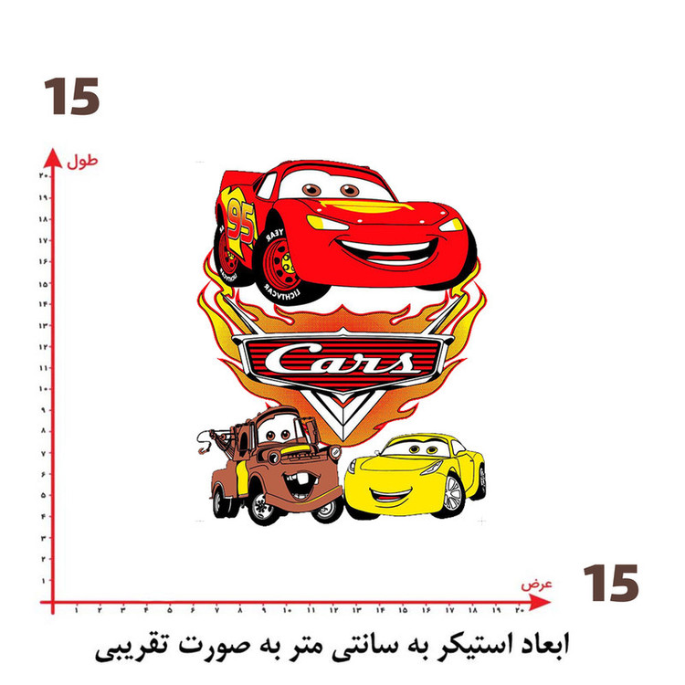 استیکر پارچه و لباس پاد آفرین طرح کارتونی کد 2177