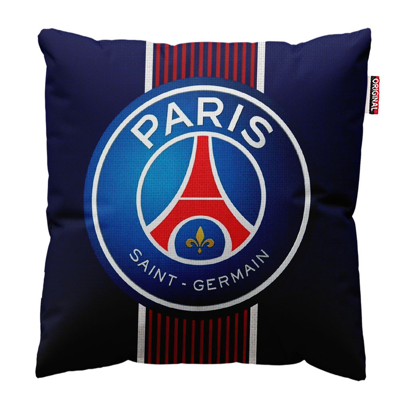 کوسن پاد آفرین طرح باشگاه پاریسن ژرمن کد 3841 سایز 30*30 سانتی متر