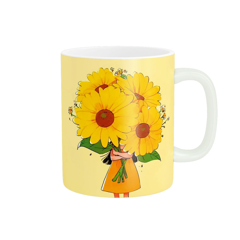 ماگ پاد آفرین طرح گل کد 2590