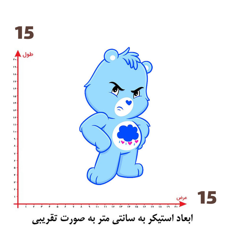 استیکر پارچه و لباس پاد آفرین طرح کارتونی کد 5014