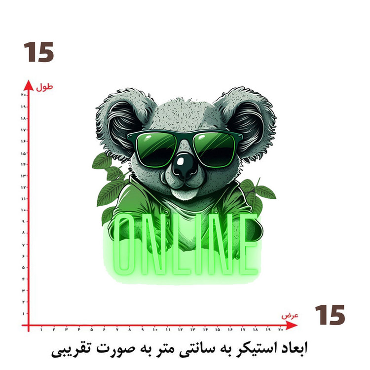 استیکر پارچه و لباس پاد آفرین طرح کارتونی کد 4963