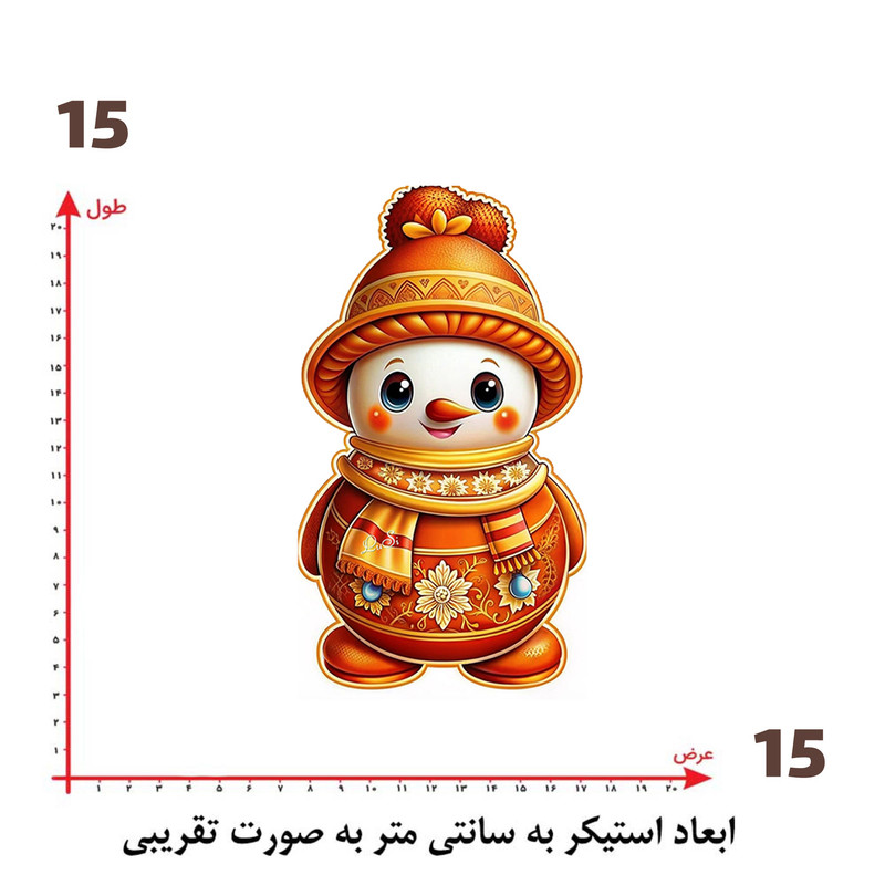 استیکر پارچه و لباس پاد آفرین طرح کارتونی کد 5155