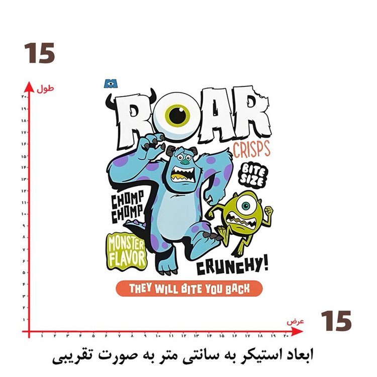 استیکر پارچه و لباس پاد آفرین طرح کارتونی کد 3642
