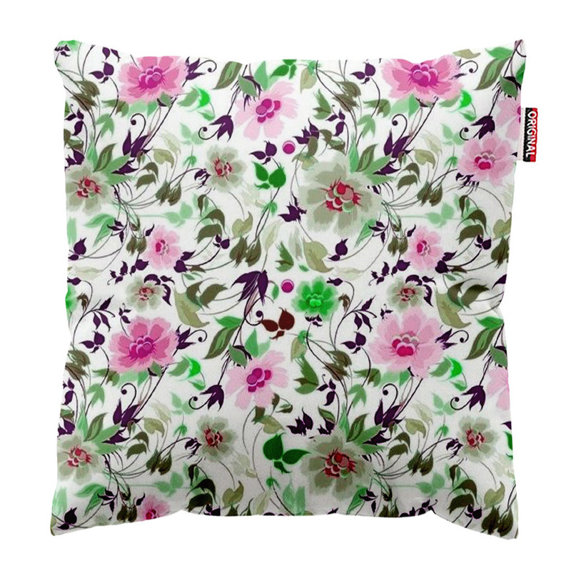 کوسن پاد آفرین طرح گل کد 4987 سایز 40*40 سانتی متر