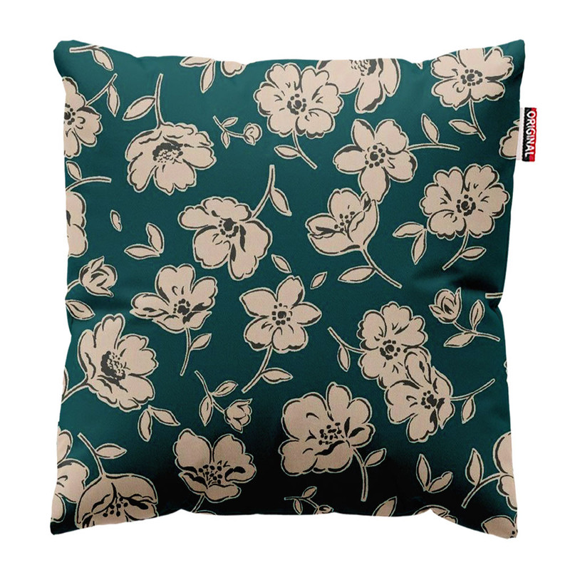 کوسن پاد آفرین طرح گل کد 3849 سایز 30*30 سانتی متر