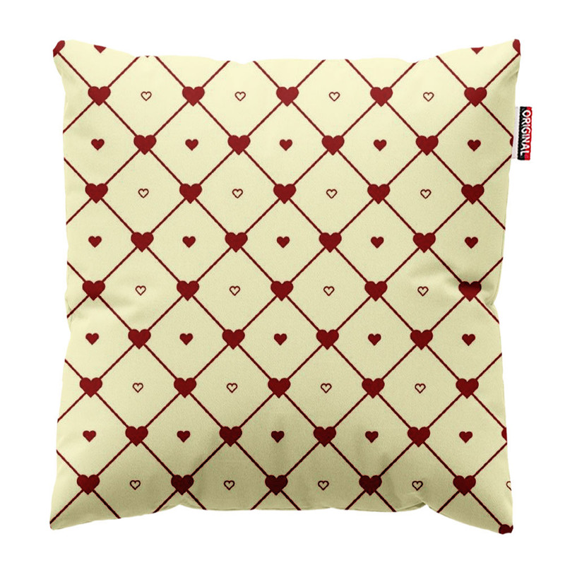 کوسن پاد آفرین طرح قلب سایز 30*30 سانتی متر کد 1068