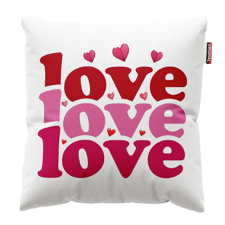 کوسن پاد آفرین طرح عشق LOVE کد 4127 سایز 30*30 سانتی متر