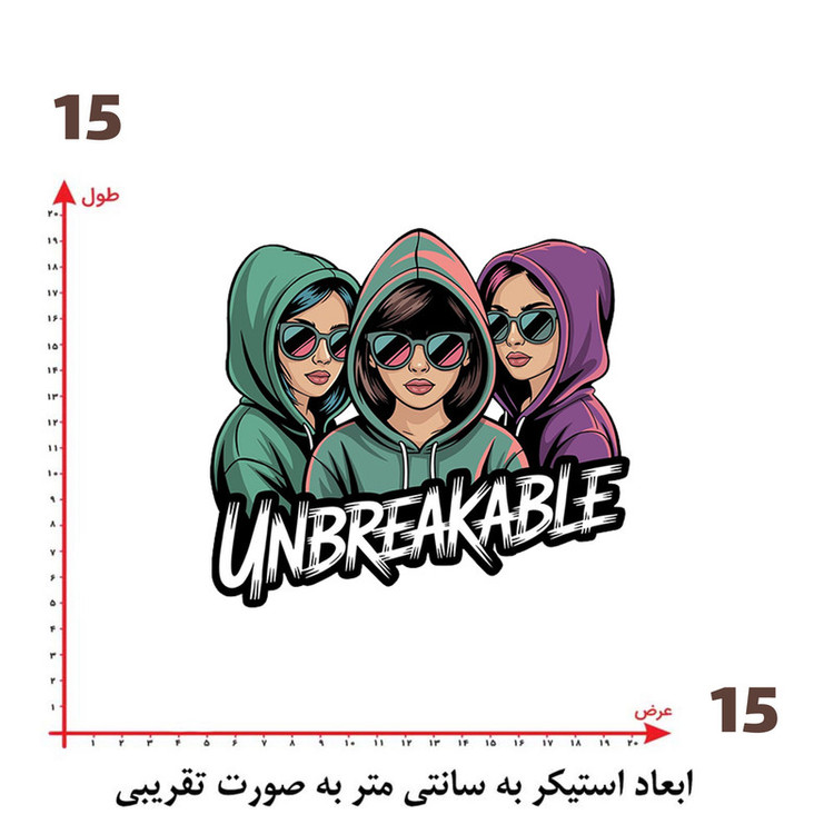 استیکر پارچه و لباس پاد آفرین طرح دختر کد 5305