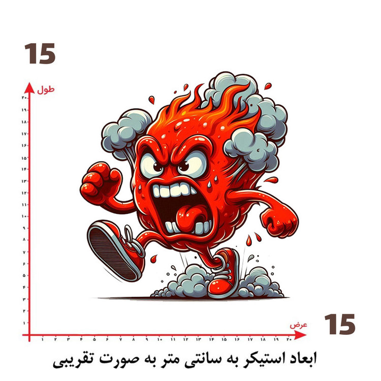 استیکر پارچه و لباس پاد آفرین طرح کارتونی کد 3766