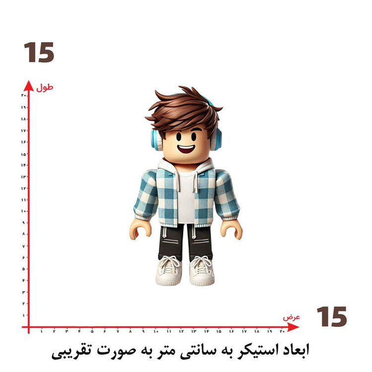 استیکر پارچه و لباس پاد آفرین طرح کارتونی کد 2101