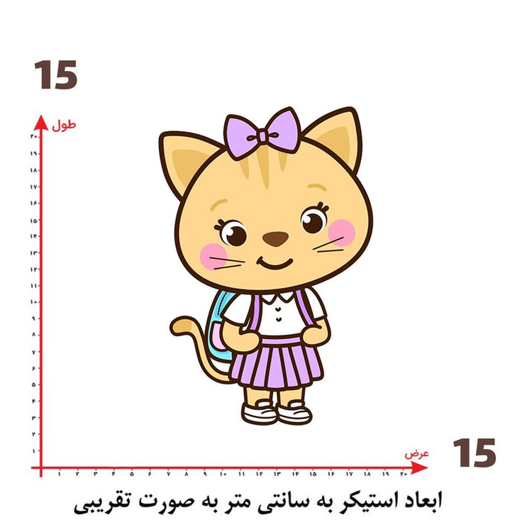 استیکر پارچه و لباس پاد آفرین طرح کارتونی کد 5499