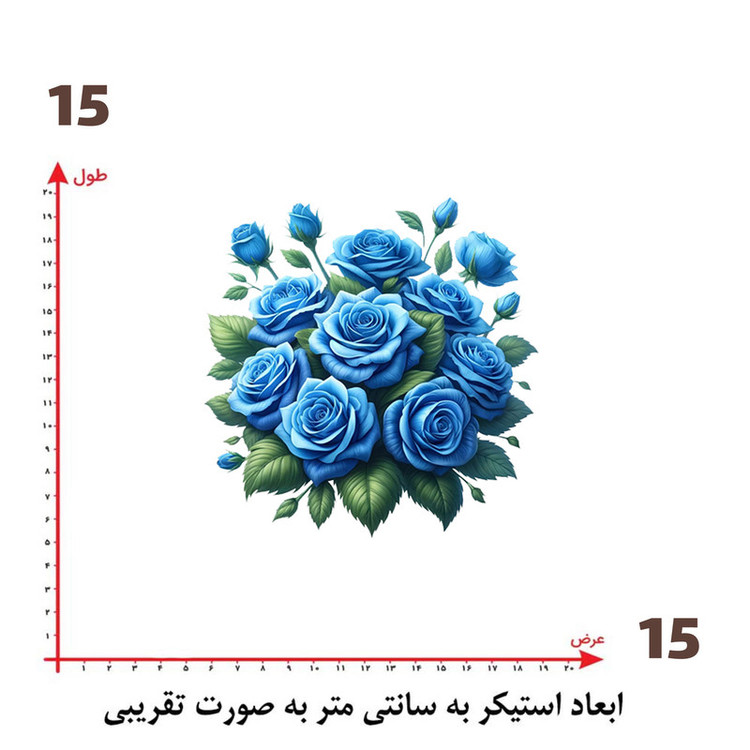استیکر پارچه و لباس پاد آفرین طرح گل کد 3612