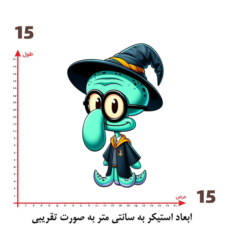 استیکر پارچه و لباس پاد آفرین طرح اختاپوس کد 2902
