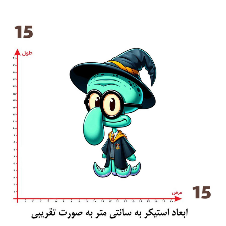 استیکر پارچه و لباس پاد آفرین طرح اختاپوس کد 2306