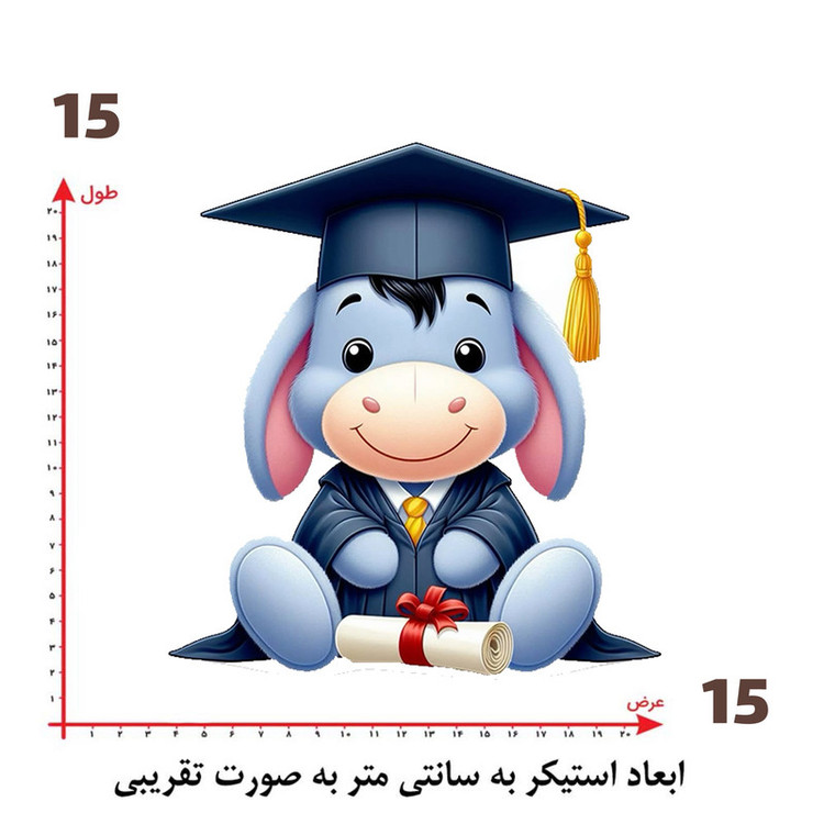استیکر پارچه و لباس پاد آفرین طرح کارتونی کد 2458