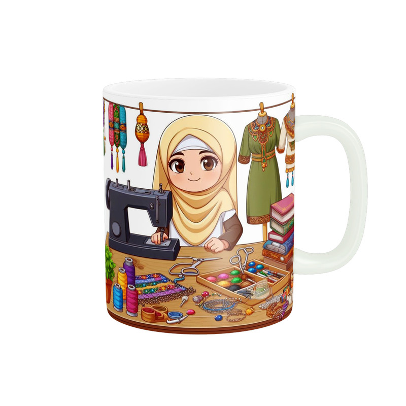 ماگ پاد آفرین طرح روز خیاط کد 2555