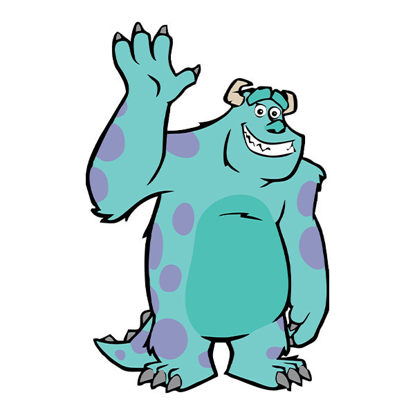 استیکر پارچه و لباس پاد آفرین طرح کارتونی سالیوان کد 5493