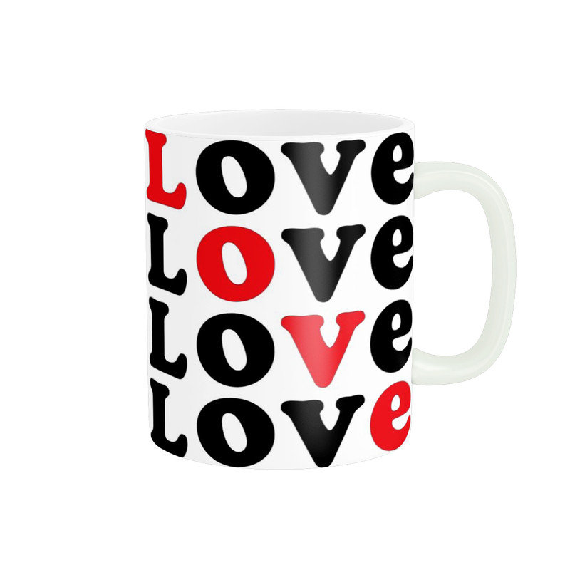 ماگ پاد آفرین طرح  LOVE کد 645