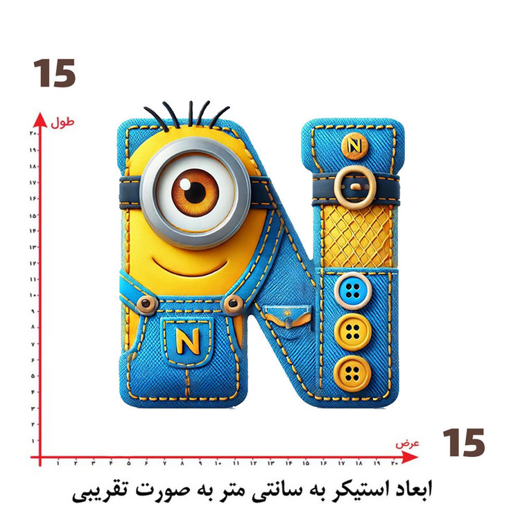 استیکر پارچه و لباس پاد آفرین طرح مینیون ها کد 1353