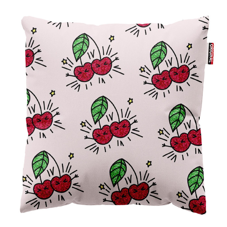 کوسن پاد آفرین طرح کارتونی بچگانه میوه کد 4730 سایز 30*30 سانتی متر