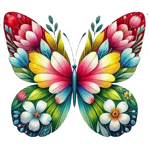 استیکر پارچه و لباس پاد آفرین طرح پروانه کد 4463