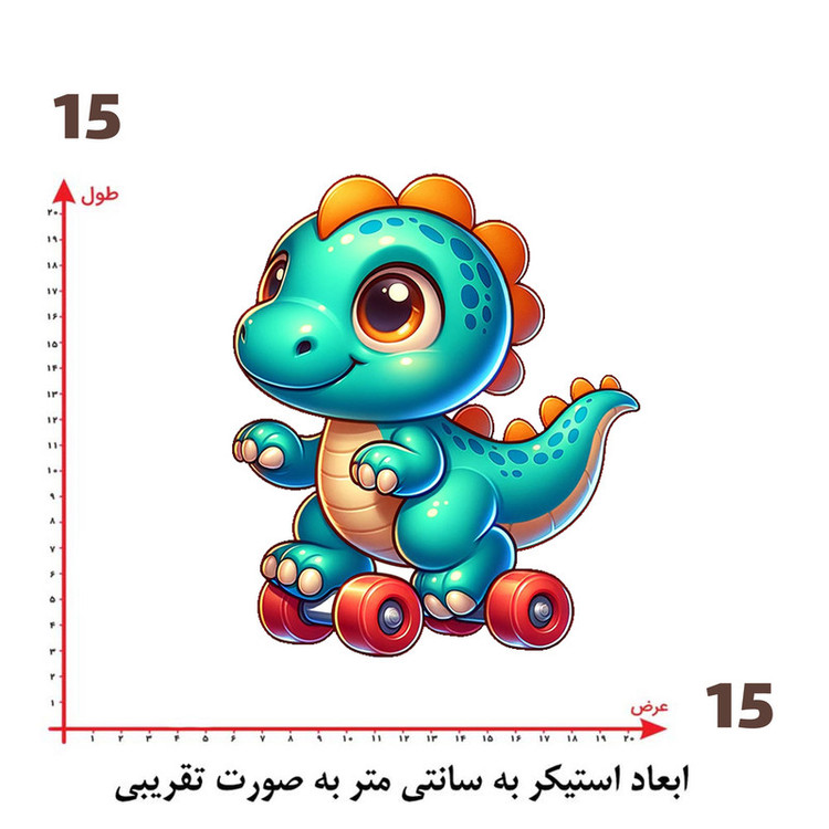 استیکر پارچه و لباس پاد آفرین طرح کارتونی کد 5288