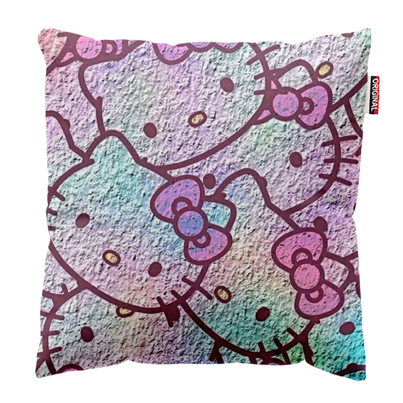 کوسن پاد آفرین طرح کیتی کد 2103 سایز 40*40 سانتی متر