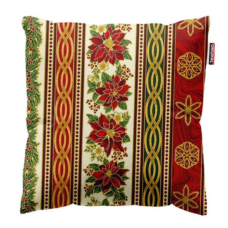کوسن پاد آفرین طرح گل کد 1126 سایز 40*40 سانتی متر