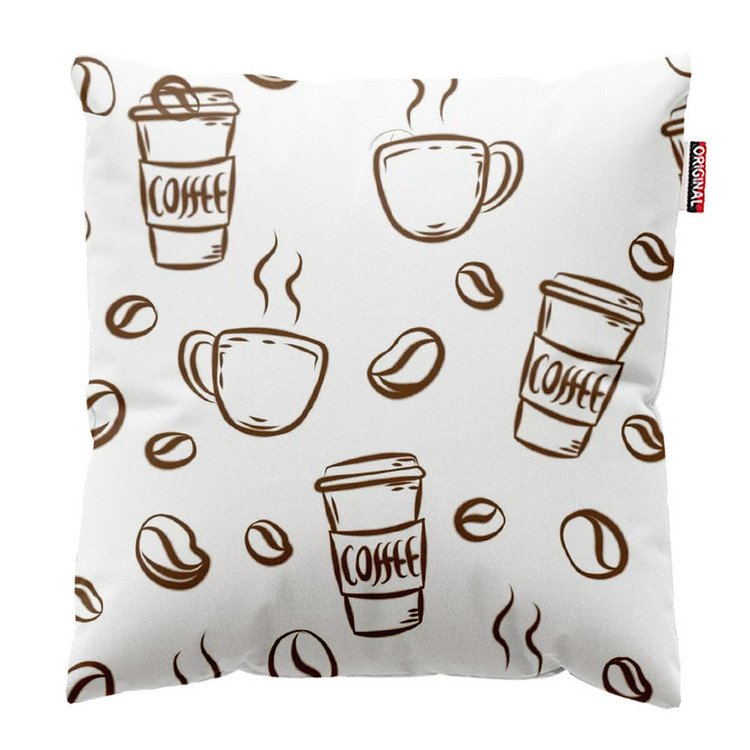 کوسن پاد آفرین طرح کافی کافه قهوه COFFEE کد 5039 سایز 40*40 سانتی متر