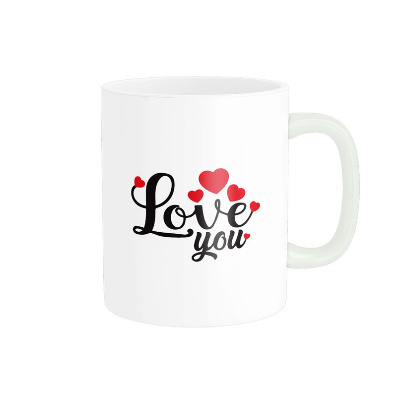 ماگ پادآفرین مدل عشق طرح قلب LOVE کد p6239